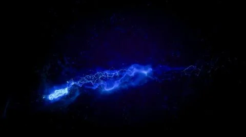 Blue Plasma Loop Background Stock Illustration