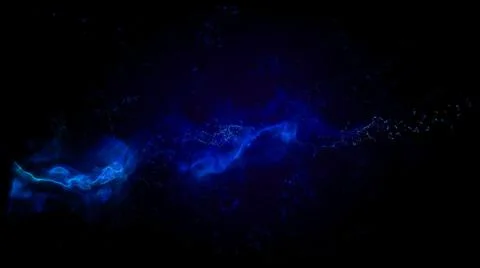 Blue Plasma Loop Background Stock Illustration