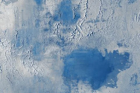 Blue plaster texture with rough decorative surface, visible brush strokes a.. Stock Photos