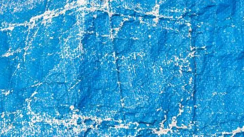 Blue plastic bag burlap texture Stock Photos