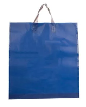 Blue plastic bag Stock Photos