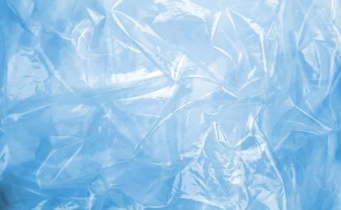 Blue plastic bag texture background Stock Photos
