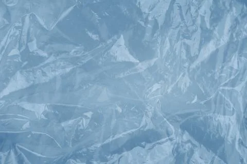 Blue plastic bag texture background Stock Photos