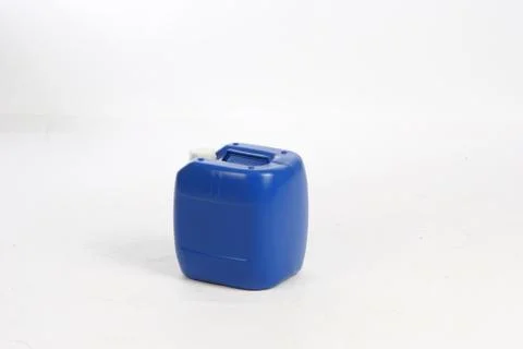 Blue plastic barrel, container isolated on white background Stock Photos