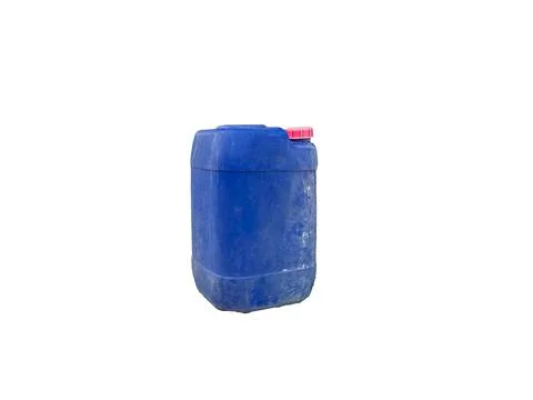 Blue plastic bottle isolated on a white background Stock Photos