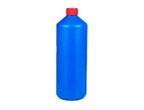 Blue plastic bottle Stock-Fotos