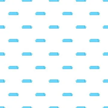 Blue plastic cafeteria tray seamless pattern background Stockillustratie