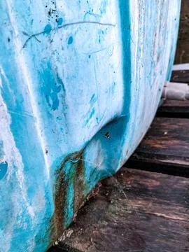 Blue plastic container Stock Photos