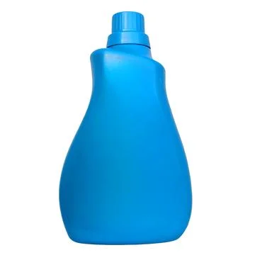 Blue Plastic Detergent Bottle Object 스톡 사진