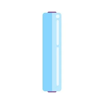 Blue plastic film roll for packaging and industrial use Stock Illustration