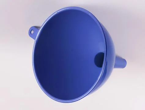 Blue plastic funnel Photos