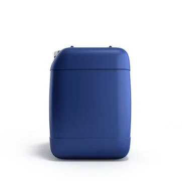 Blue plastic jerrycan 3d illustration on a white background Stock Illustration