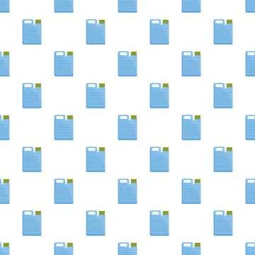 Blue plastic jerrycan pattern chemical fuel container background Stock Illustration