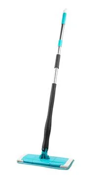 Blue plastic mop Stock Photos