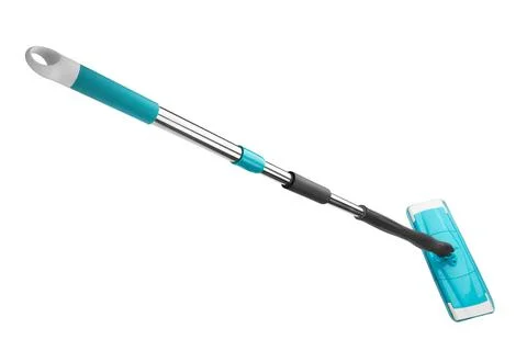 Blue plastic mop Stock Photos