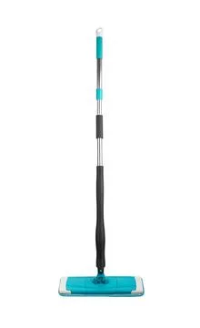 Blue plastic mop Stock Photos