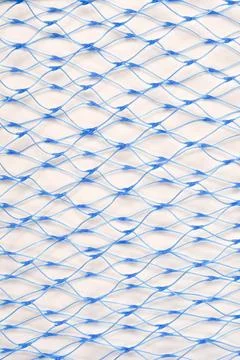 Blue plastic net texture background Stock Photos