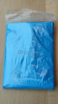 Blue plastic package objects indoor industry industrial medical Stock Photos