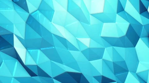 Blue plastic triangles background, seamless looping. Stock Footage 48002412