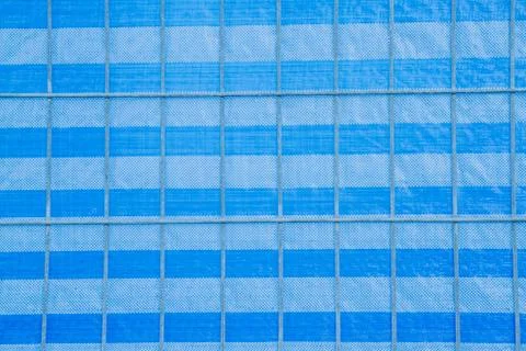 Blue plastic white background Stock Photos