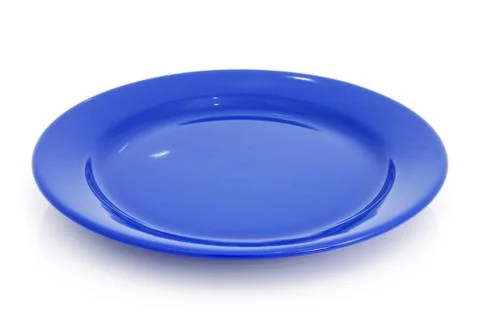 Blue plate Stock Photos