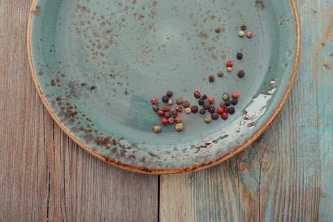 Blue plate Stock Photos