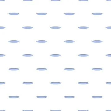 Blue plates creating a seamless kitchenware pattern Stock Illustration