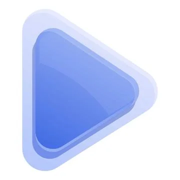 Blue play button showing multimedia content and streaming services Stock Illustration