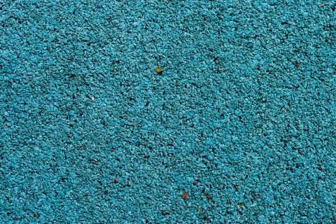 Blue playground soft rubber surface Foto stock
