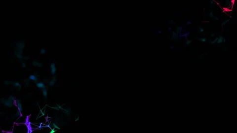 Blue plexus and lightning abstract technology and engineering motion background Stock Footage 95295975