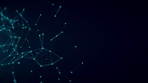 Blue Plexus Background Stock Footage 280175445