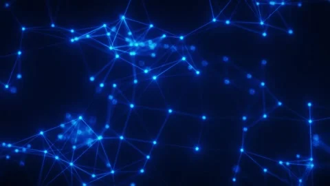 Blue plexus background Video stock 289188817