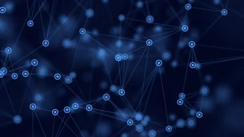 Blue Plexus Connections Technology Background Stock Footage 330433554