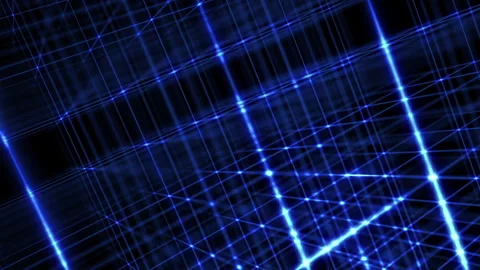 Blue Plexus Digital Data Network Grid Te... | Stock Video | Pond5