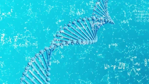 Blue Plexus DNA Formula Video stock 154307649