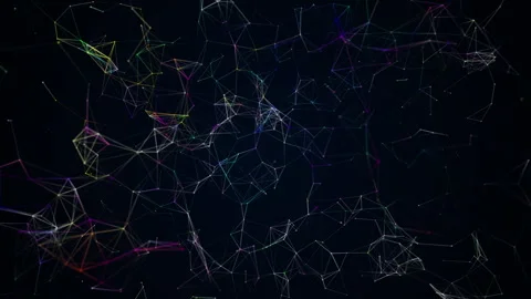 Blue Plexus Futuristic Technology Abstract Background Stock Footage 337983905