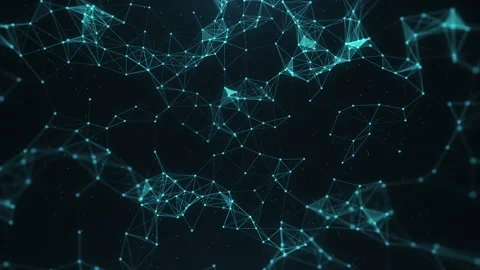 Blue Plexus Particles Background 库存影片 247890330