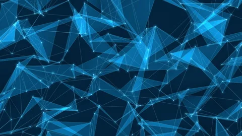 Blue plexus technology data network background Stock-Footage 305647687