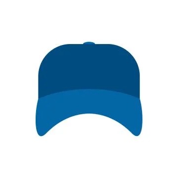 Blue plumber cap isolated. Serviceman hat. Vector illustration. Illustrazione stock