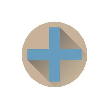 Blue plus Stock Illustration