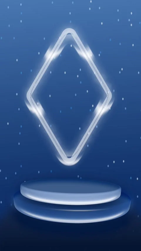 Blue Podium Background Stock Footage 297143179