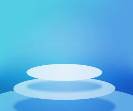 Blue podium stage background Stock Illustration