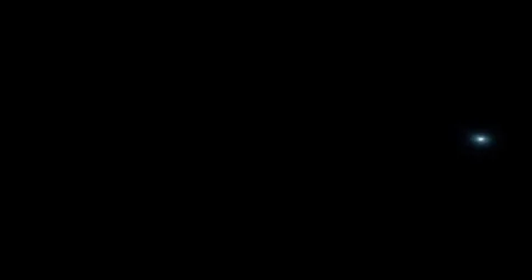 Blue Point Flare Energy Source Spot On Black Screen Atmospheric Layer Видео 331333330
