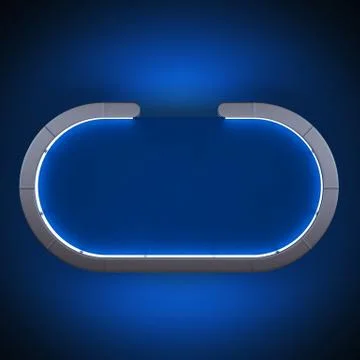 Blue poker table Stock Illustration