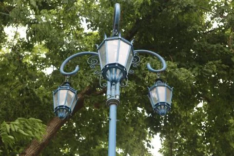 Blue pole Stock Photos