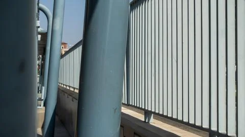 Blue pole Stock Photos