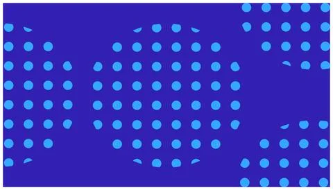 Blue polka dot pattern on blue background. Vector illustration Illustrazione stock