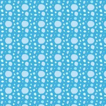 Blue Polka Dot Pattern Design Stock Illustration