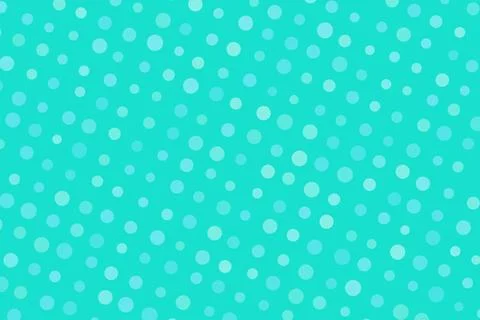 Blue polka dot pattern with light circles on teal background 库存插图