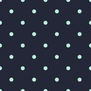 Blue polka dot seamless pattern retro background. Stock Illustration